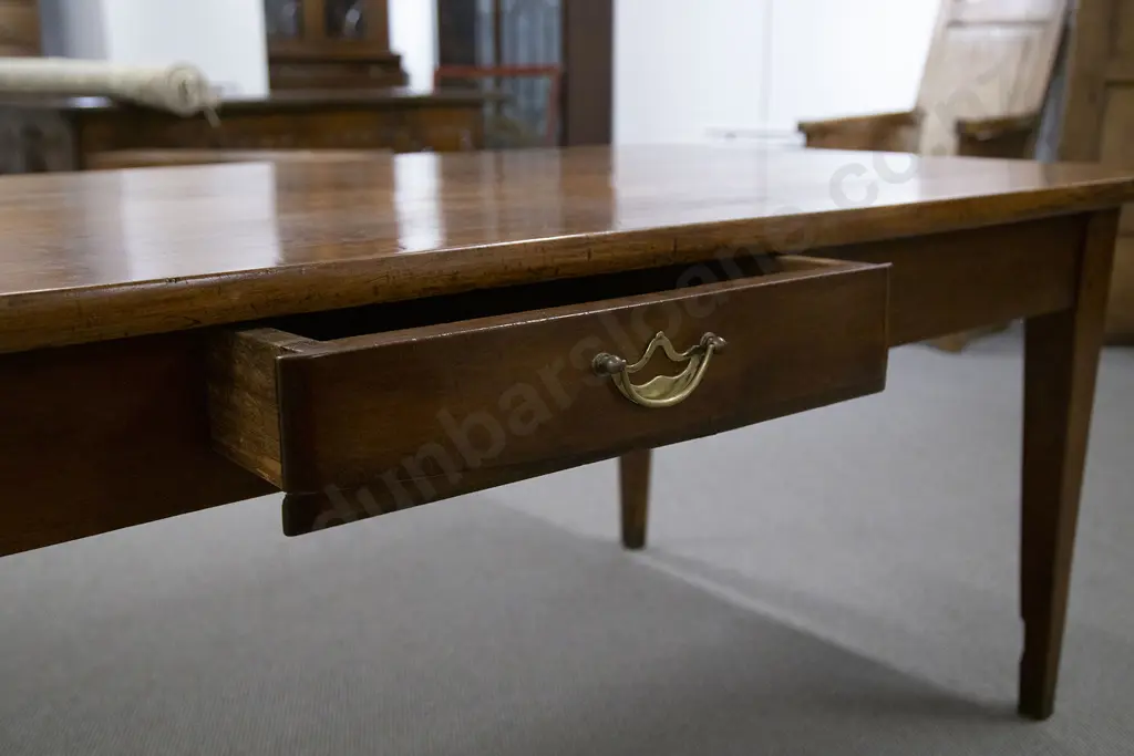 C19th French Fruitwood Farmhouse Table Image 1++