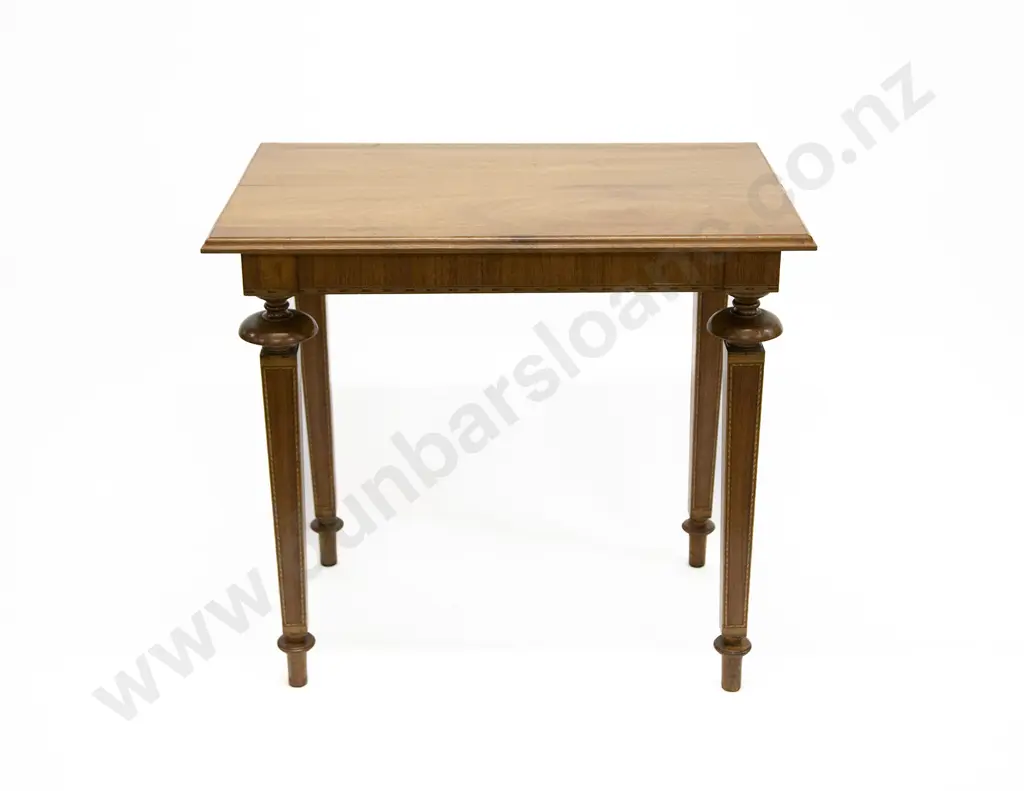 Composed Viennese Mahogany Side Table Image 1++