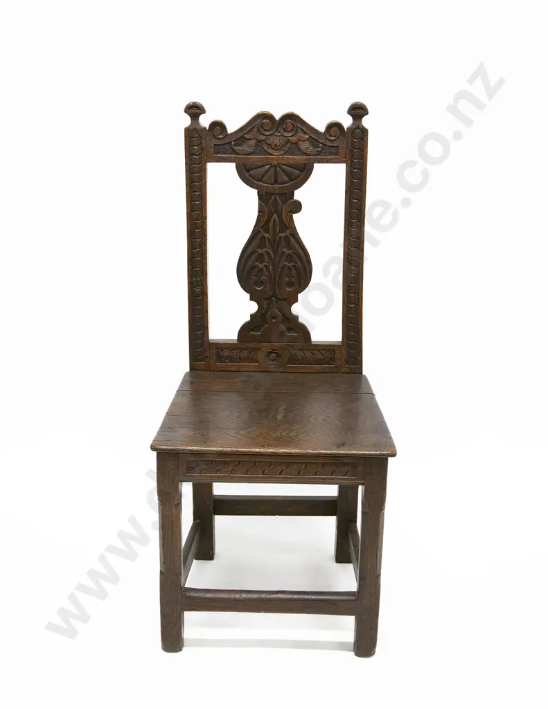 Early C18th Oak Single Chair Image 1++