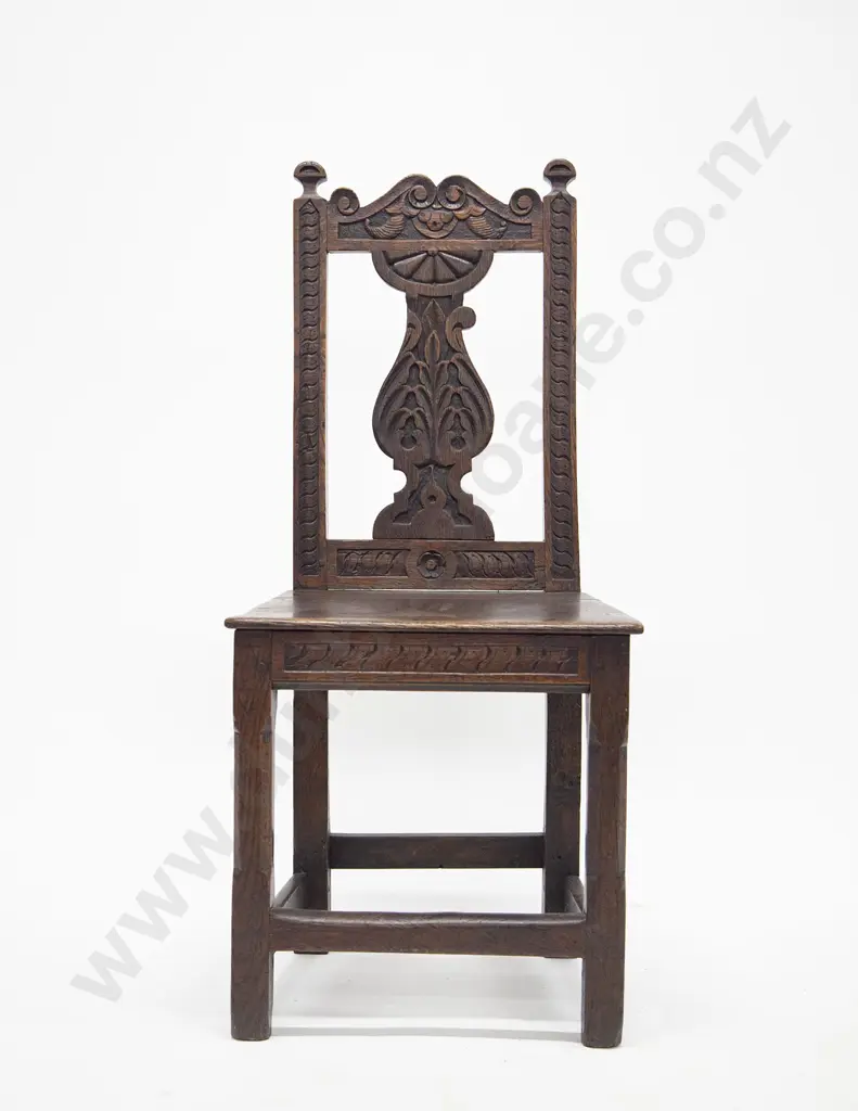 Early C18th Oak Single Chair Image 1++