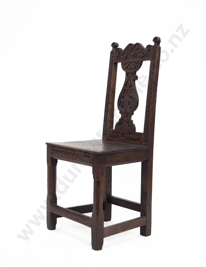 Early C18th Oak Single Chair Image 1++
