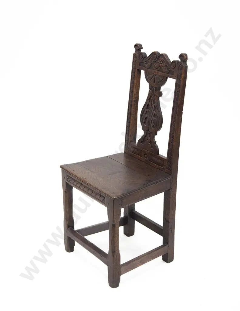 Early C18th Oak Single Chair Image 1++
