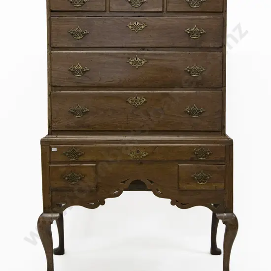 Geo III Oak Chest on Stand