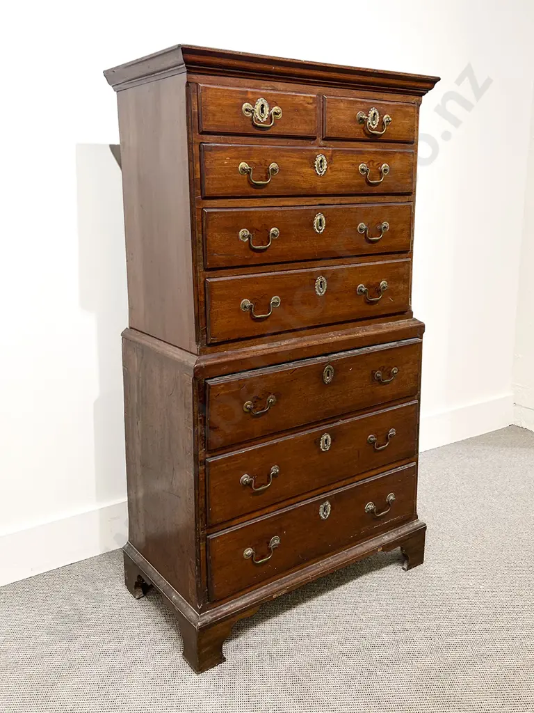 Geo III Childs Mahogany Secretaire Chest on Chest Image 1++