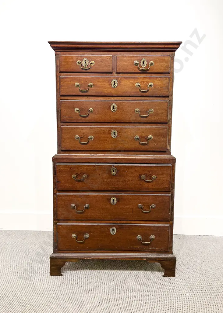 Geo III Childs Mahogany Secretaire Chest on Chest Image 1++