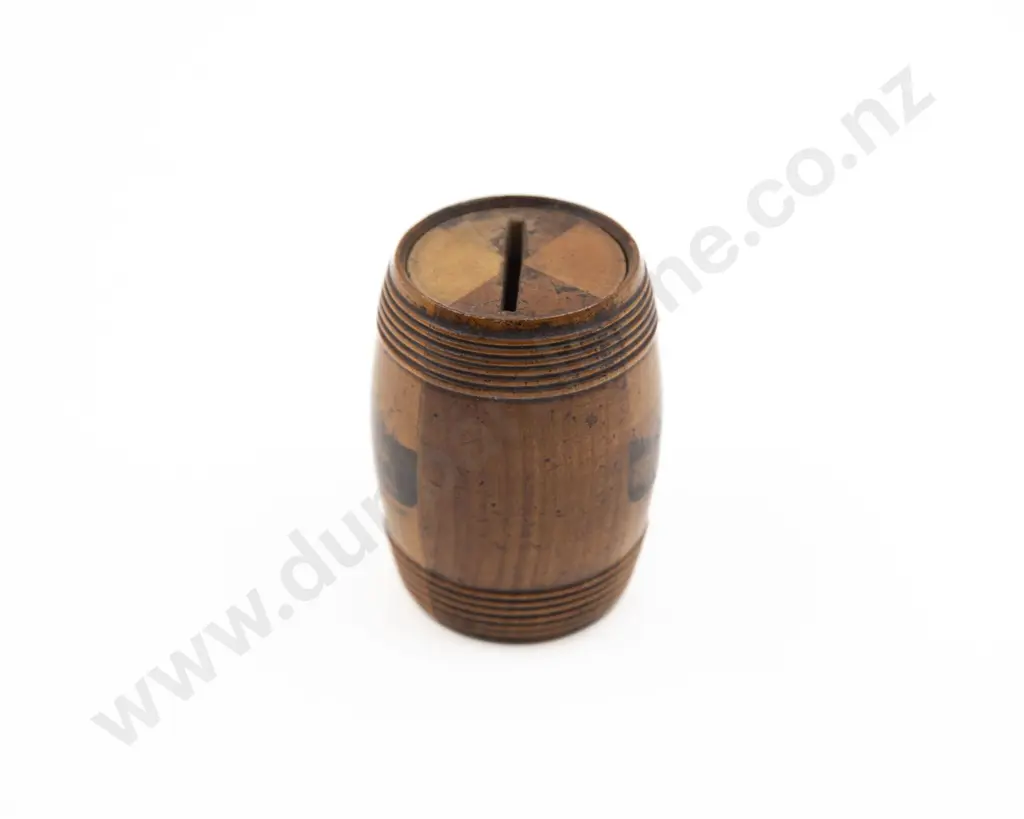 Victorian Mauchline Ware Money Box Image 1++