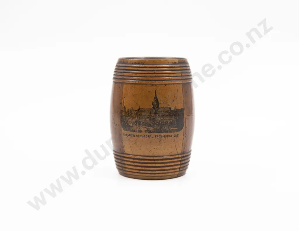 Victorian Mauchline Ware Money Box Image 1++