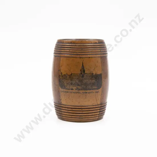 Victorian Mauchline Ware Money Box