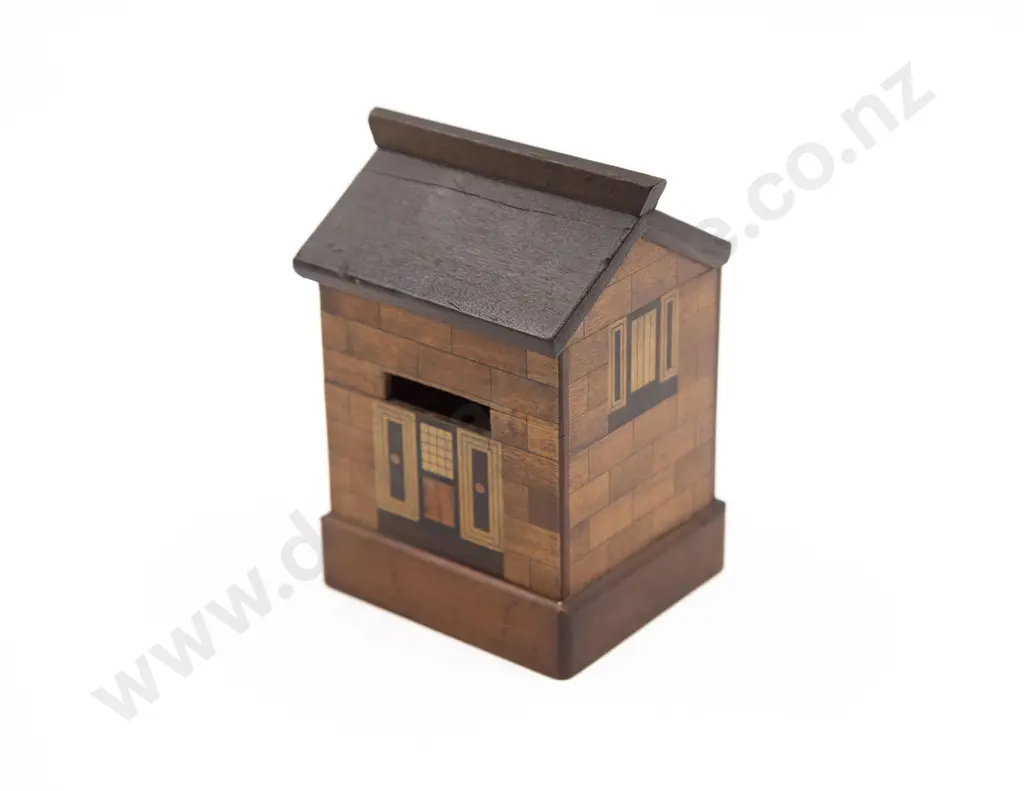 Victorian Marquetry Money Box Image 1++