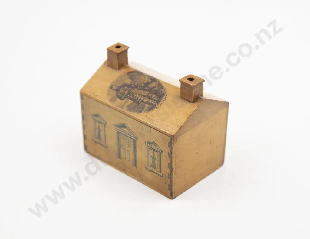 Victorian Mauchline Ware Money Box Image 1++
