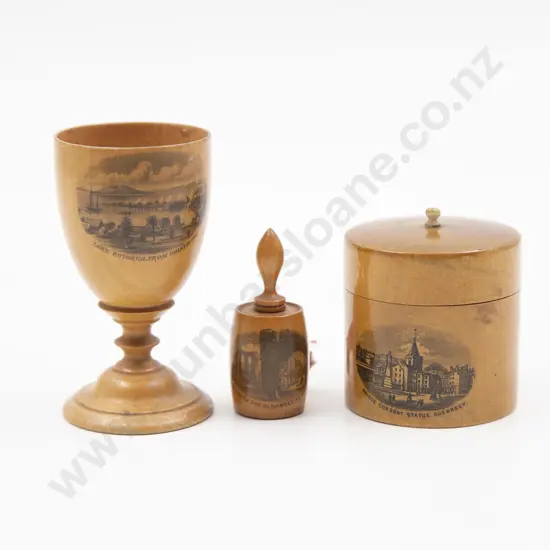 Victorian Mauchline Ware Egg Cup