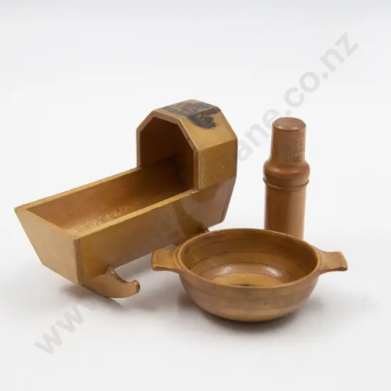 Two Pieces Victorian Mauchline Ware
