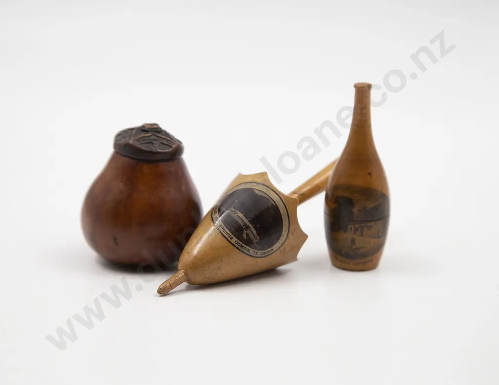 Two Pieces Victorian Mauchline Ware Image 1++