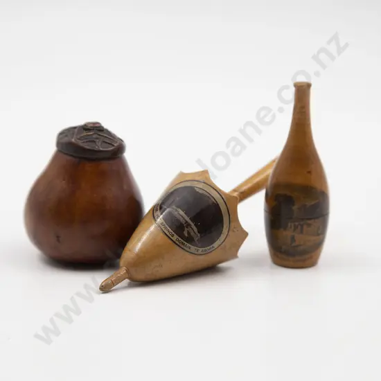 Two Pieces Victorian Mauchline Ware