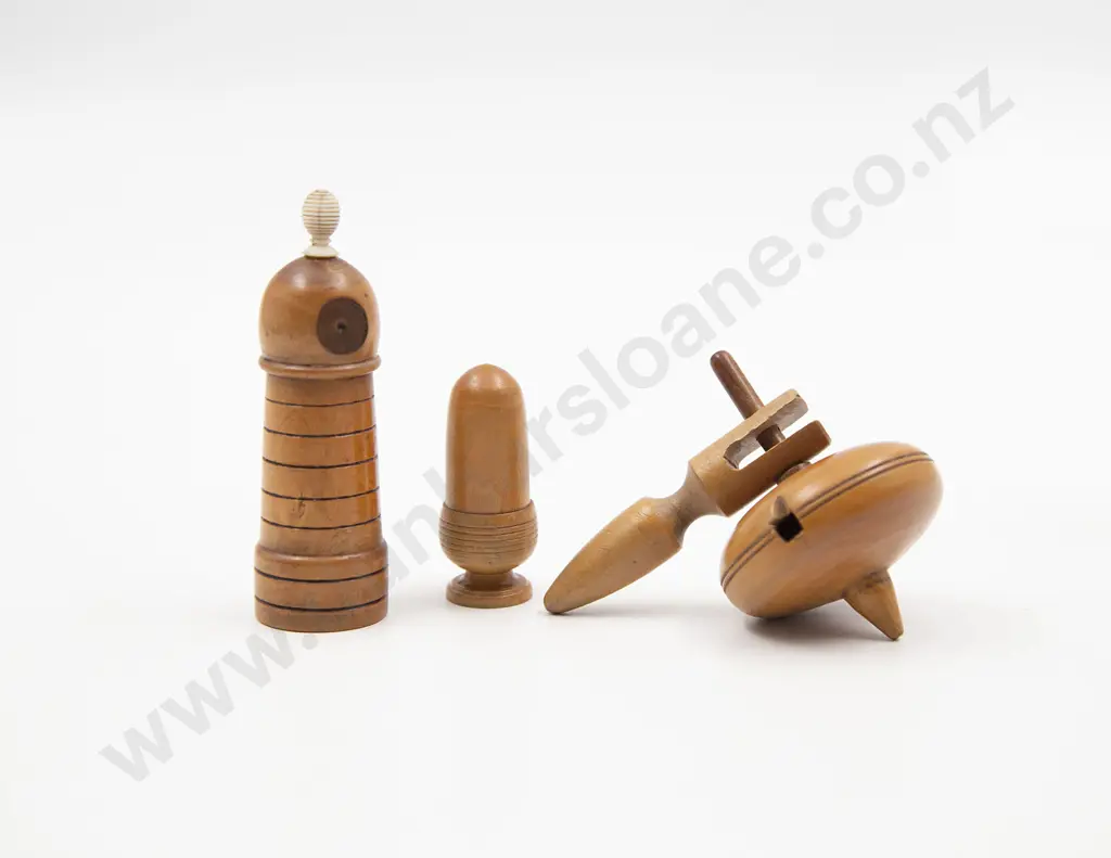 Three Pieces Victorian Treen Image 1++