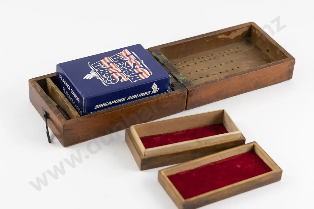 Victorian Inlaid Cribbage Box Image 1++