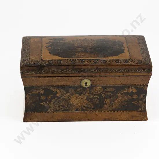 Victorian Tunbridge Ware Tea Caddy