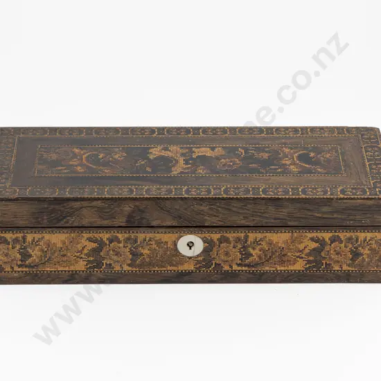 Victorian Tunbridge Ware Glove Box