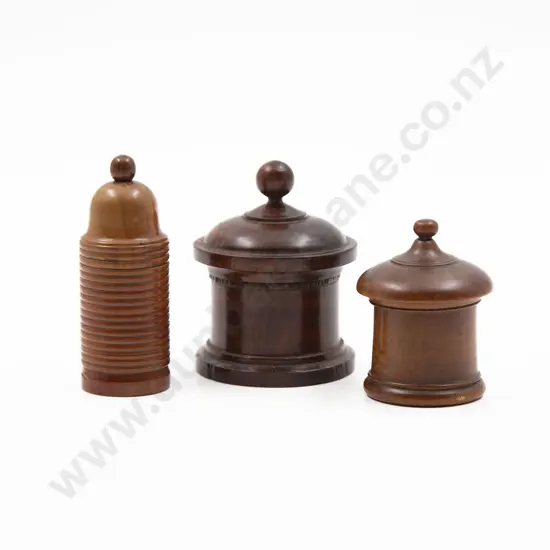 Three Pieces Victorian Treen