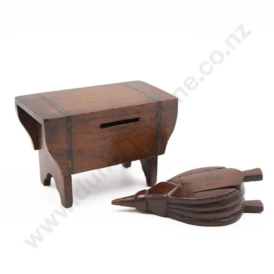 Two Pieces Victorian Treen