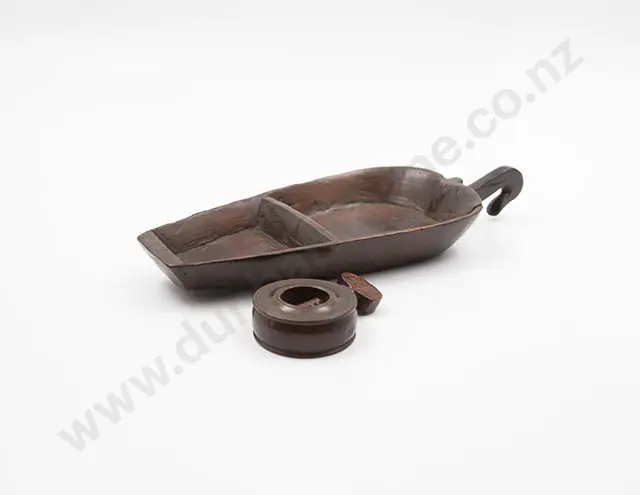 C19th Graduated Measuring Scoop & Clamp Image 1++
