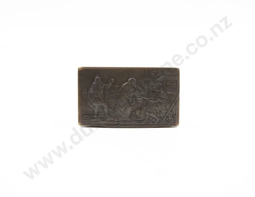 Early C19th Pressed Horn Snuff Box Image 1++