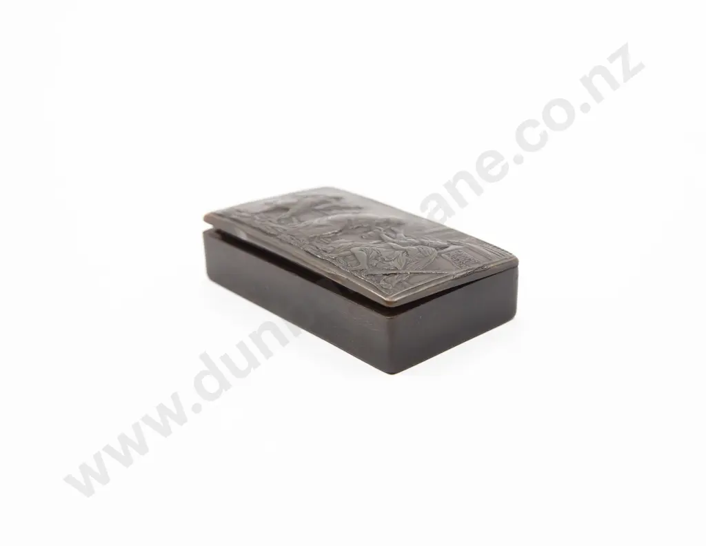 Early C19th Pressed Horn Snuff Box Image 1++