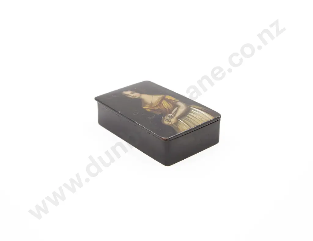 C19th Johann Stobwasser Style Snuff Box Image 1++