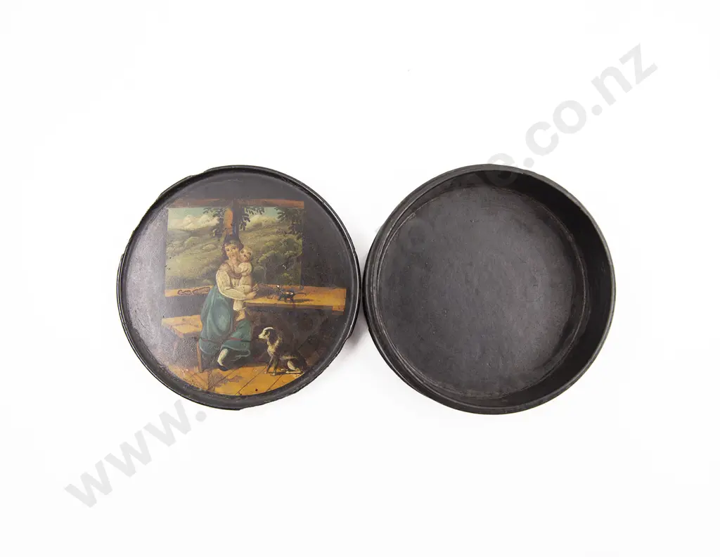 C19th Johann Stobwasser Style Snuff Box Image 1++