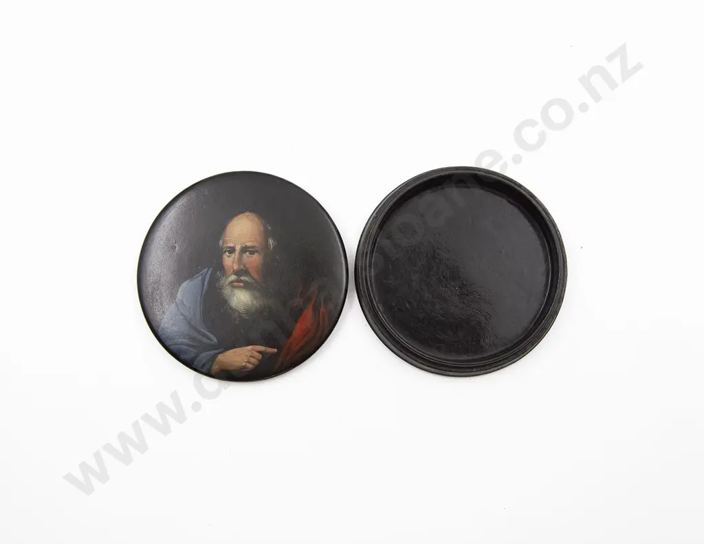 C19th Johann Stobwasser Style Snuff Box Image 1++