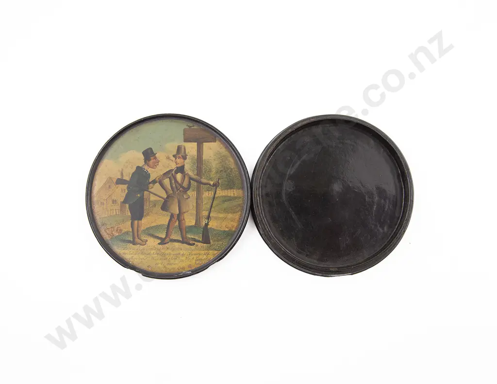 C19th Johann Stobwasser Style Snuff Box Image 1++
