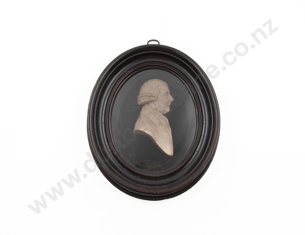 Geo III Relief Wax Portrait Bust Of A Gent Image 1++