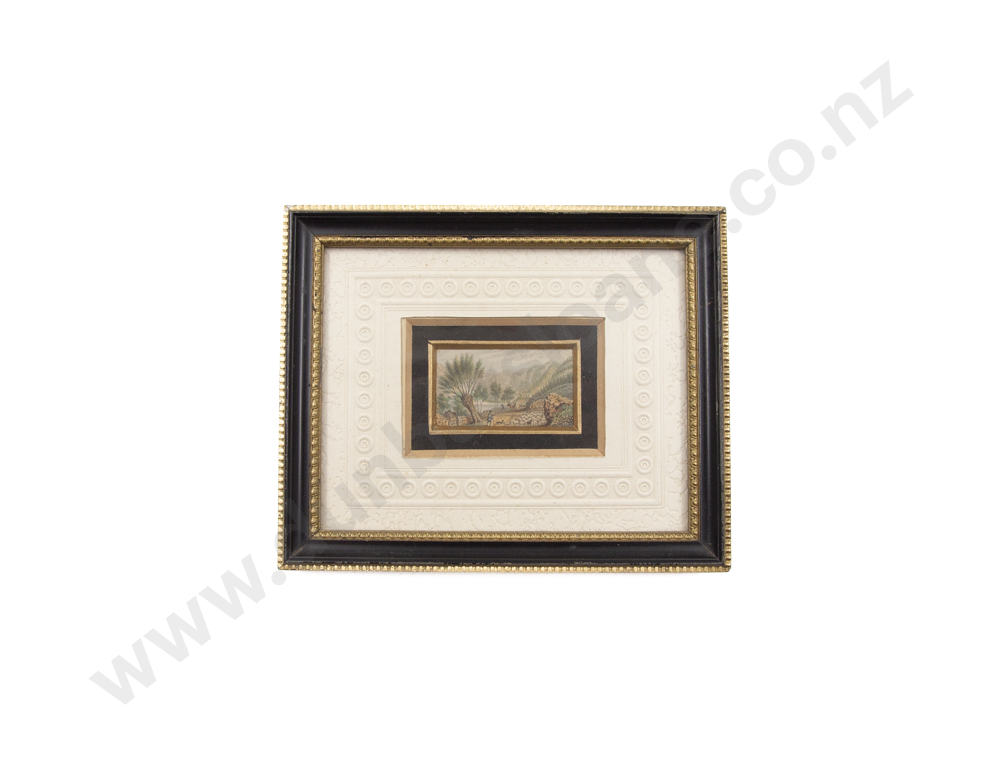 Mid C19th Rare & Ornately Framed Miniature Le Blond Print Image 1++