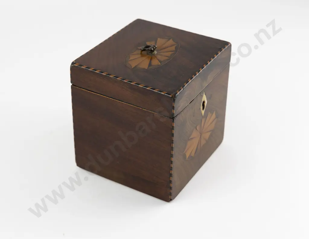 Georgian Mahogany Tea Caddy Image 1++