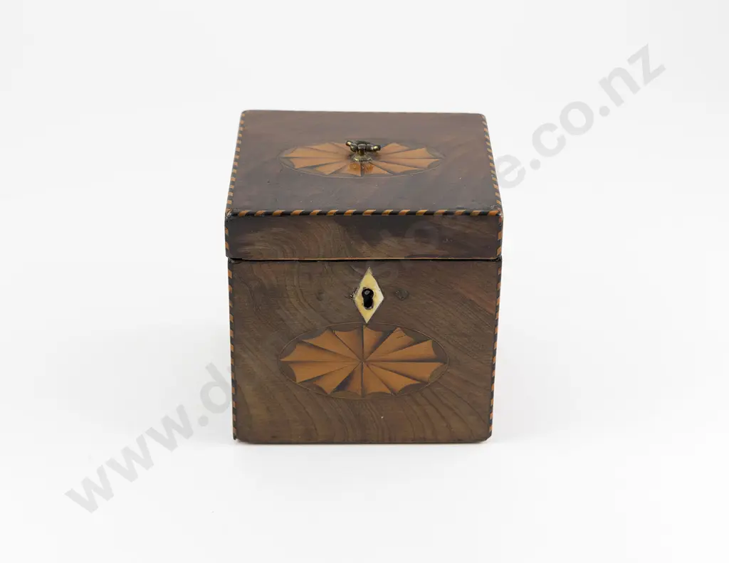 Georgian Mahogany Tea Caddy Image 1++