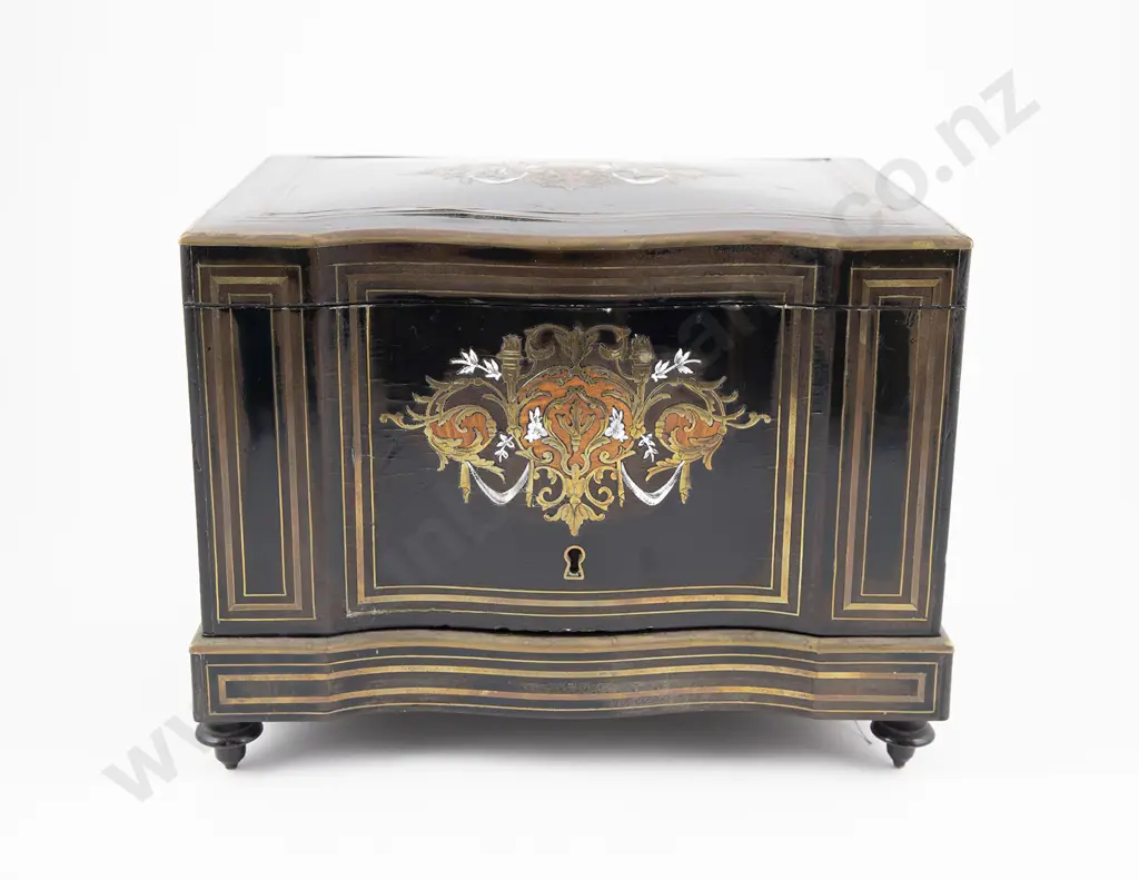 C19th French Boulle Decanter Box Image 1++