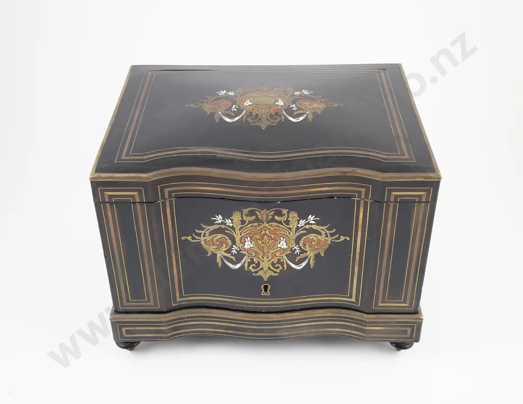 C19th French Boulle Decanter Box Image 1++