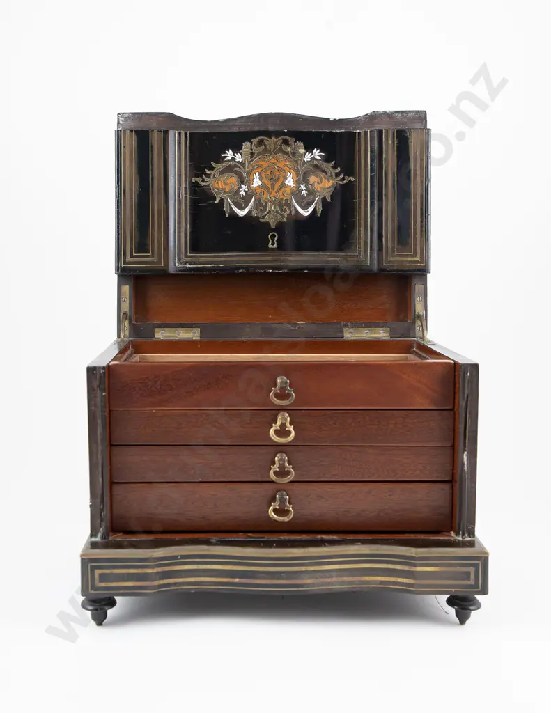 C19th French Boulle Decanter Box Image 1++