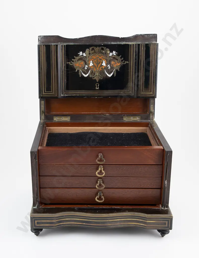 C19th French Boulle Decanter Box Image 1++