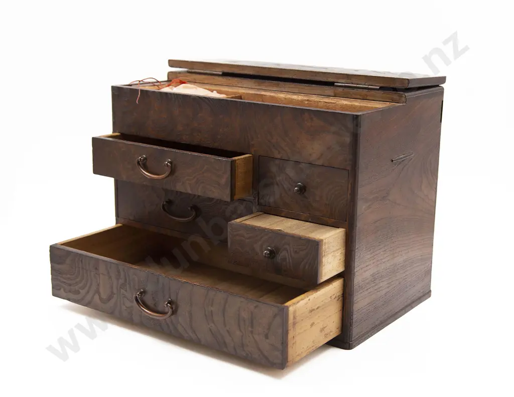 Japanese Taisho Period (1912-26) Sewing Box/Haribako Image 1++