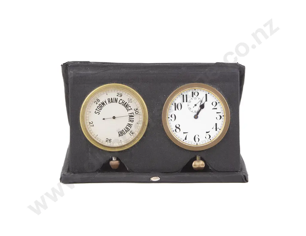 Edwardian Travelling Pocket Watch & Barometer Image 1++