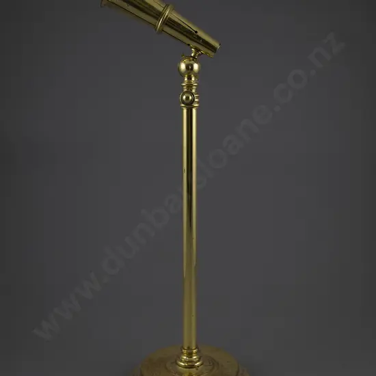 Interesting Late Victorian Brass Telescopic Stand