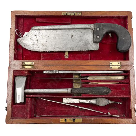 C19th Mahogany Cased Field Surgeons Case