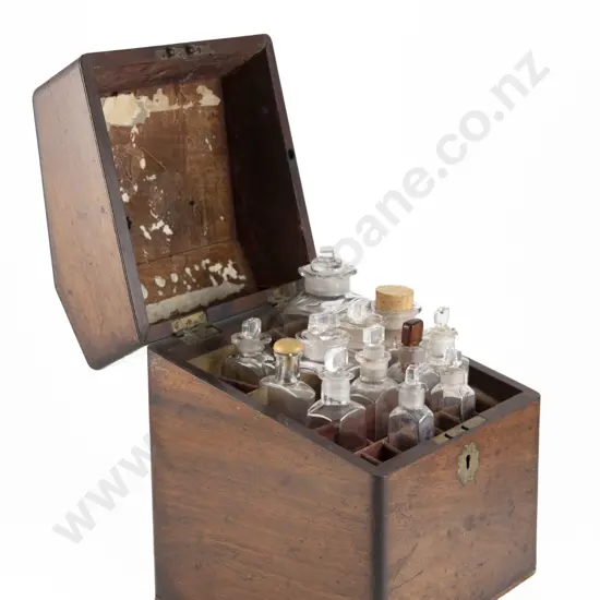 Victorian Mahogany Ships Doctor's Medicine Chest