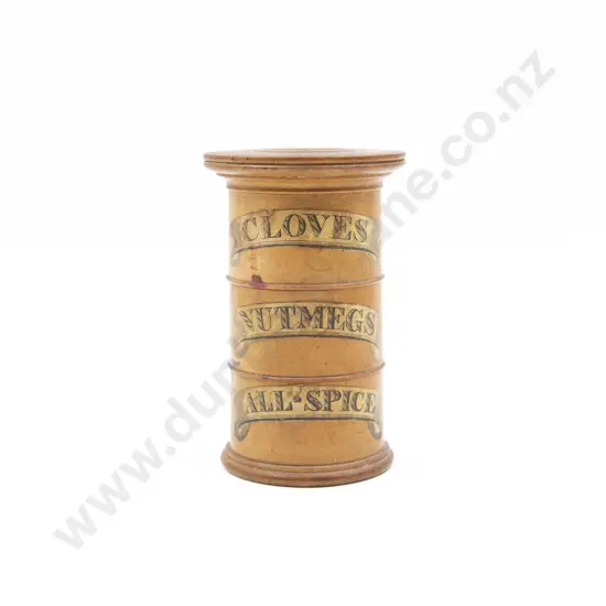 Victorian Treen Spice Container