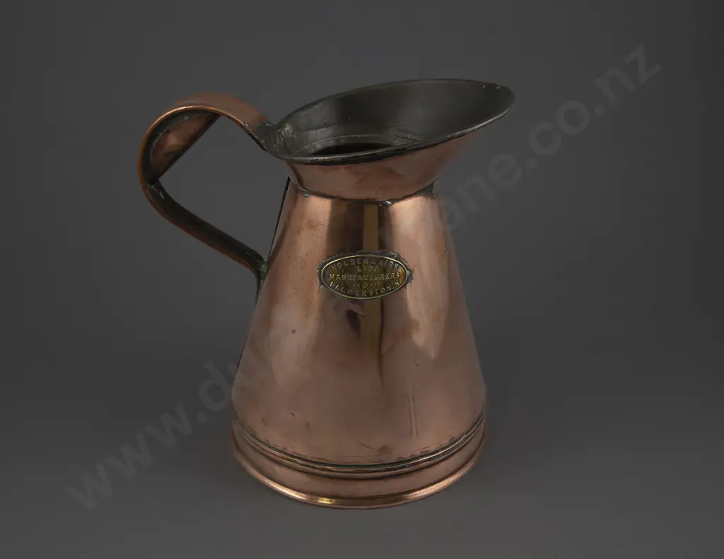 Antique Copper 1/2 Gallon Measure Image 1++