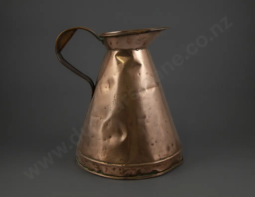 Antique Copper Gallon Measure Image 1++
