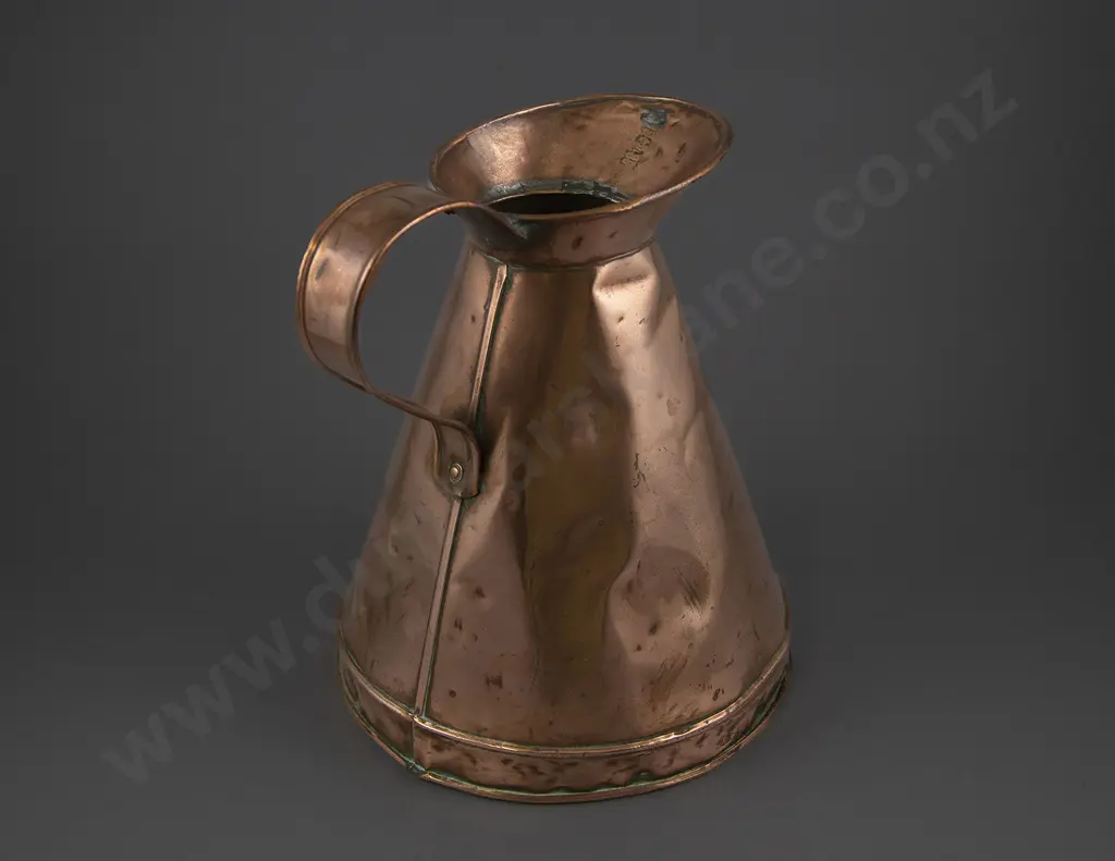 Antique Copper Gallon Measure Image 1++