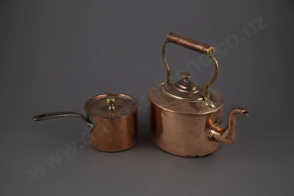 Small Vict Copper Sauce Pot Image 1++