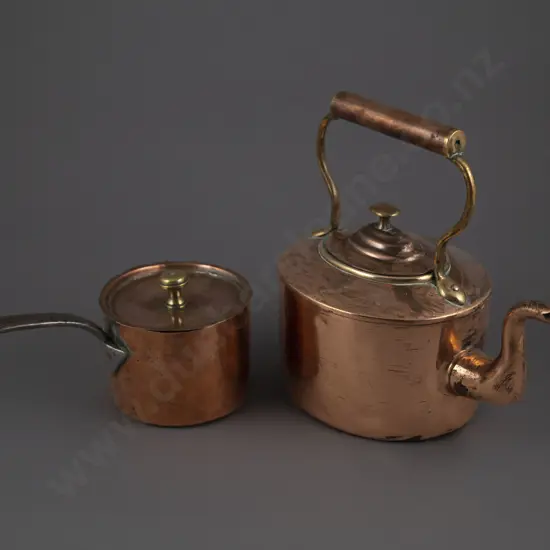 Small Vict Copper Sauce Pot